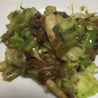 キャベツの味噌マヨネーズ炒め